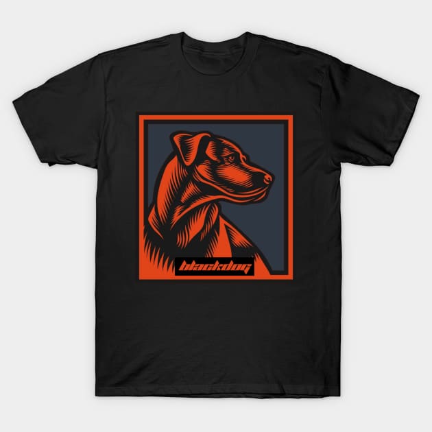 Black dog the loyal T-Shirt by Dsense Ilustrator